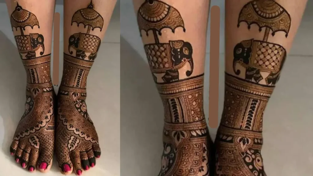 ELEPHANT ON LEGS AND FEET 