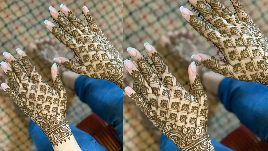 Embossed 3D Mehndi Design