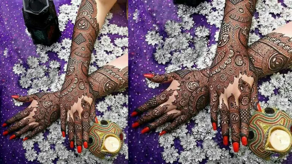 Floral 3D Mehndi Design