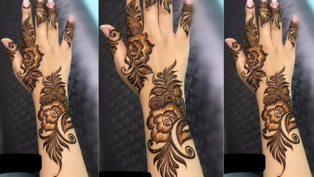 Floral elegance mehndi