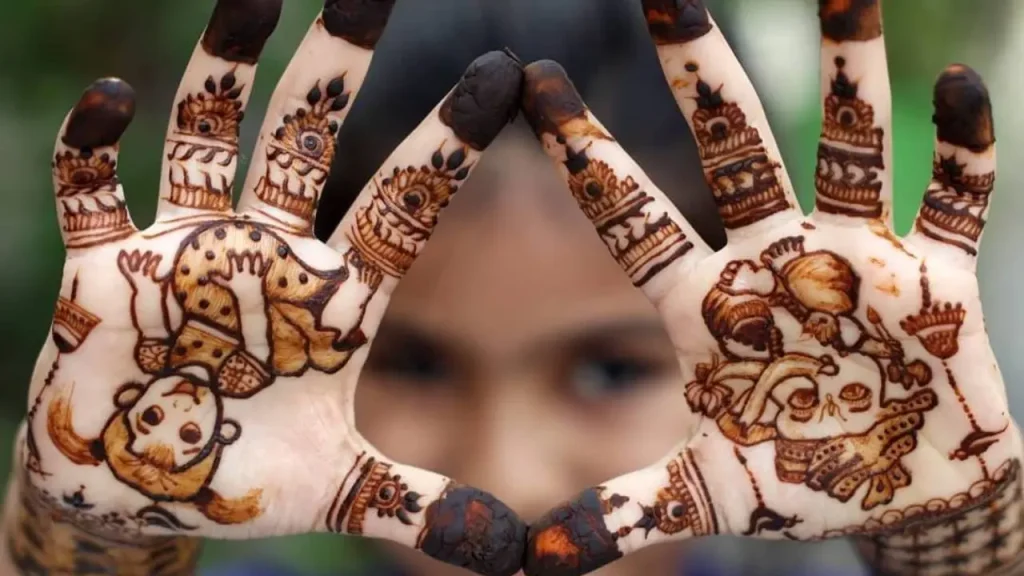 Garden of Butterflies mehndi design