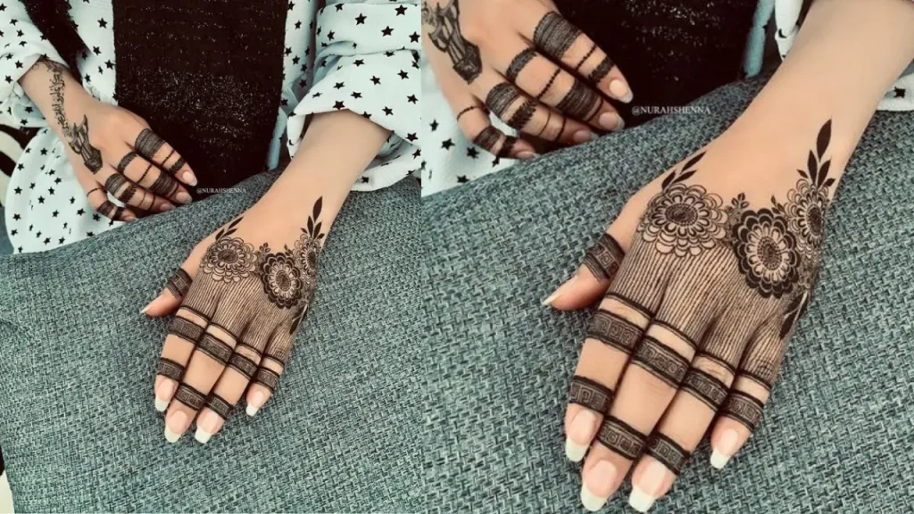 Geometric Charm mehndi