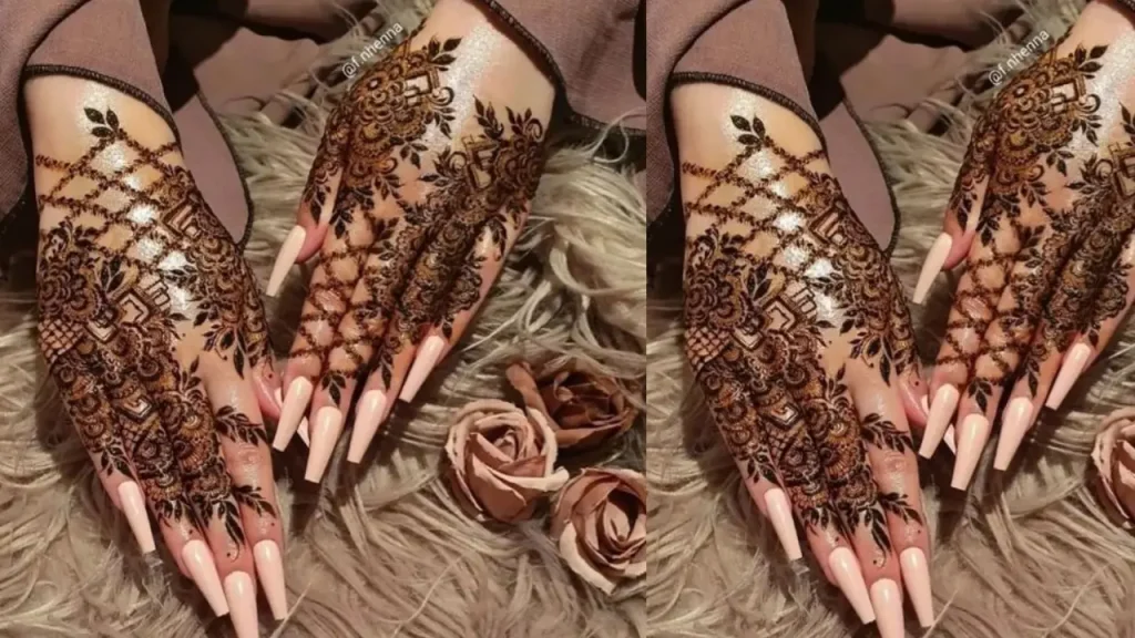 Kundan Ring mehndi design