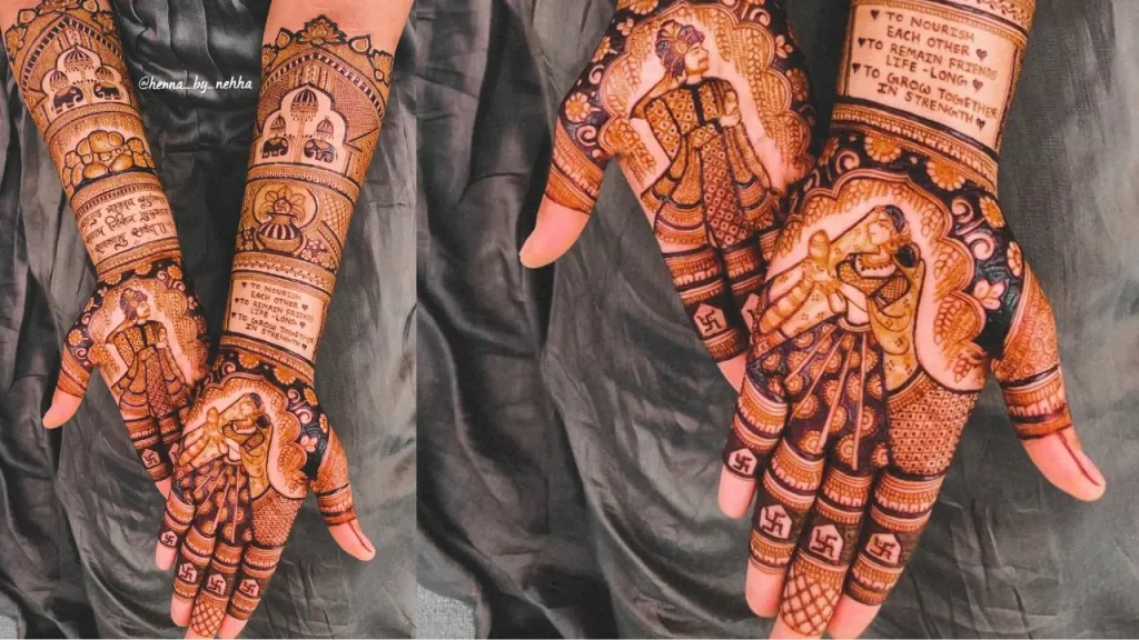 Mehndi in Indian anniversary