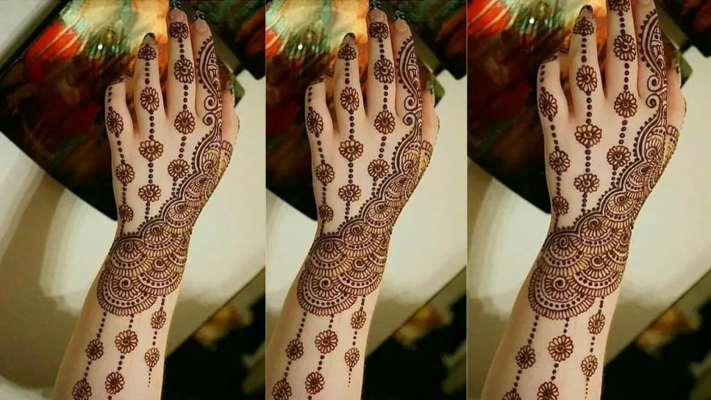 Mirror Ring mehndi