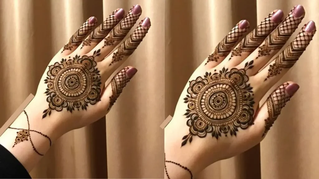 Multicolored Mandala Mehendi