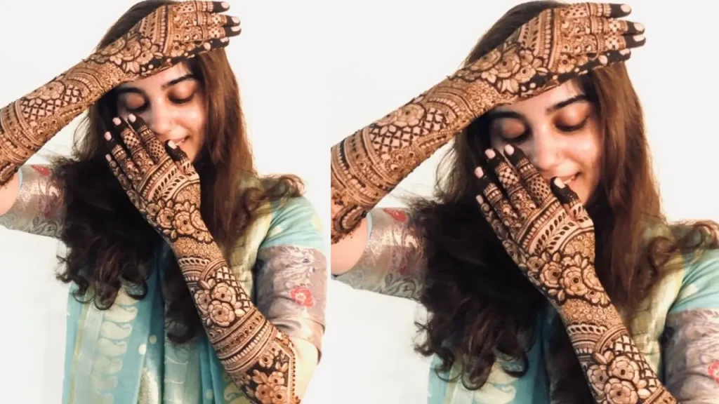 Rajasthani Style 3D Mehndi Design