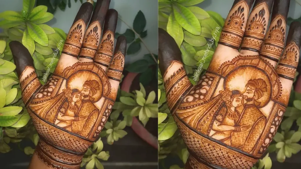 Romantic mehndi designs for anniversary