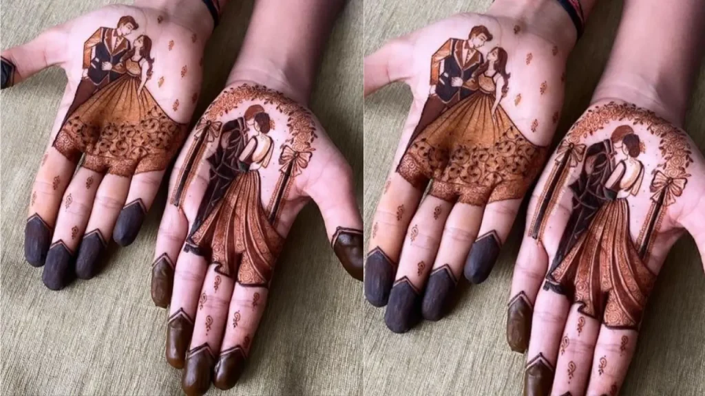 Unique anniversary mehndi