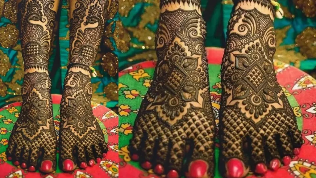 Wedding Design for Feet mehndi