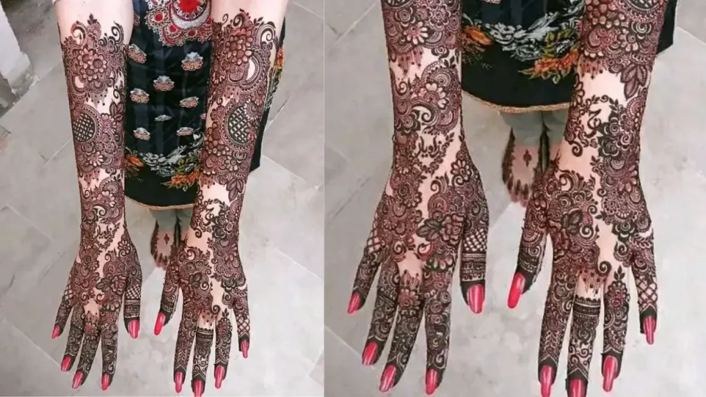 arabic mehndi design for wedding