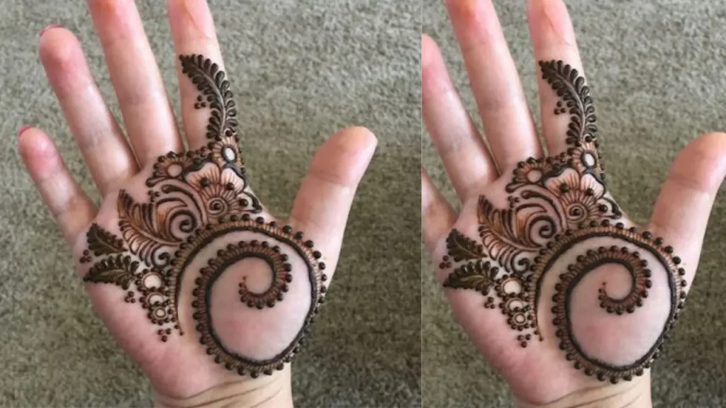 baby girl mehndi design