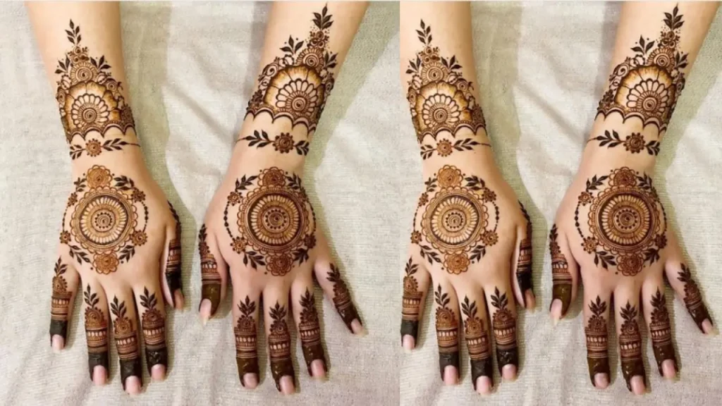 contemporary henna designs