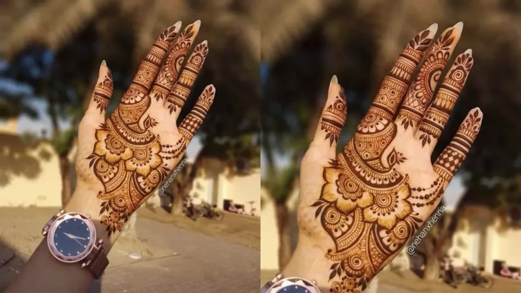 easy mehndi palm designs