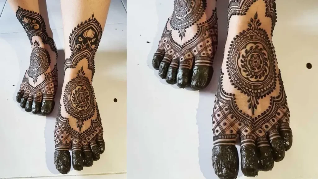 feet henna designs