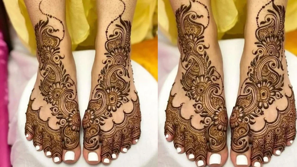 feet mehndi patterns