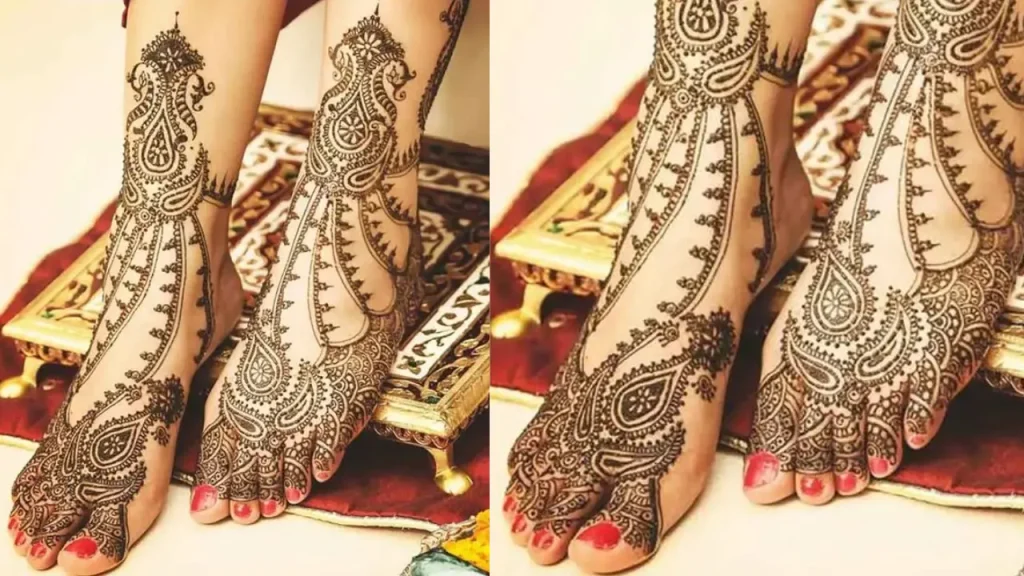 foot henna patterns