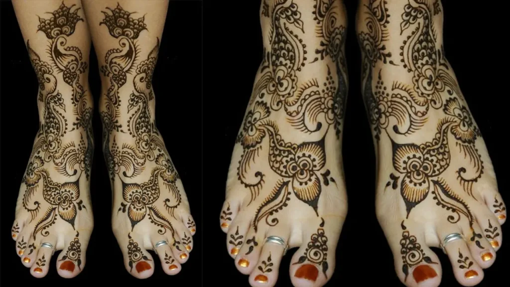 foot mehandi designs