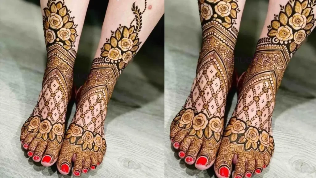 foot mehendi design