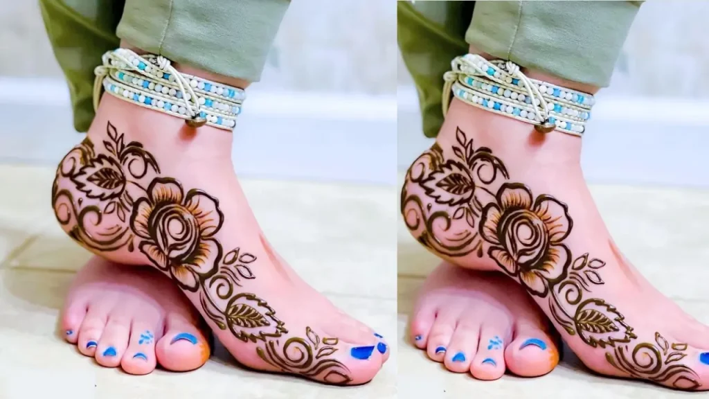 foot mehndi design