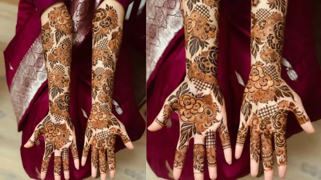 hand palm mehndi design