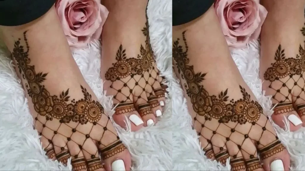 henna designs easy foot