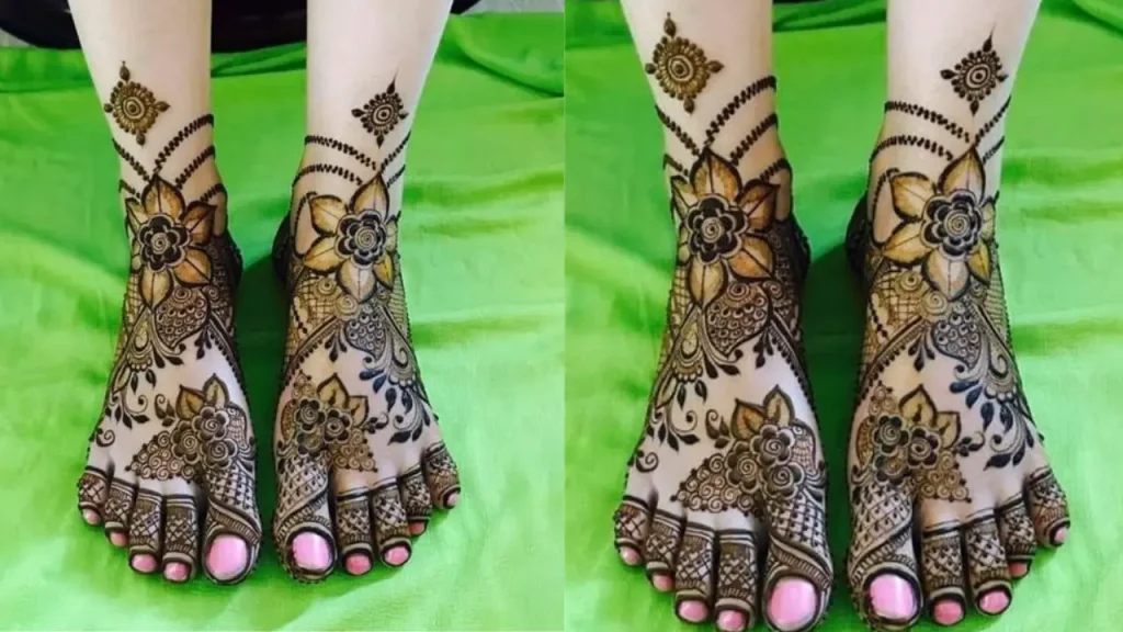 henna designs feet