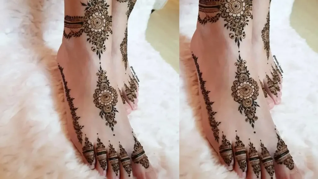 henna designs for feet