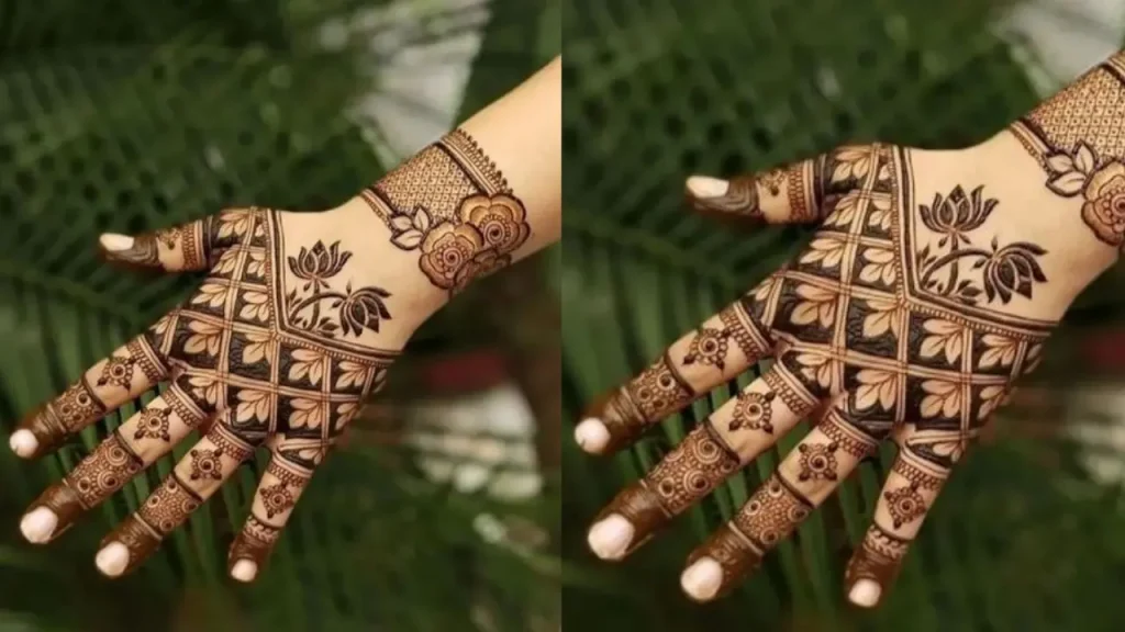 intricate Mehndi art