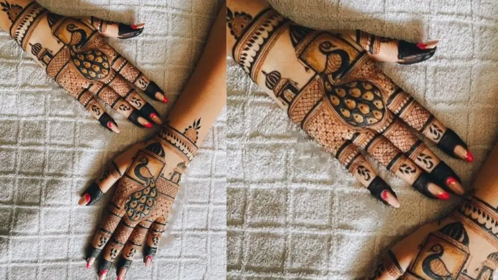 intricate henna art