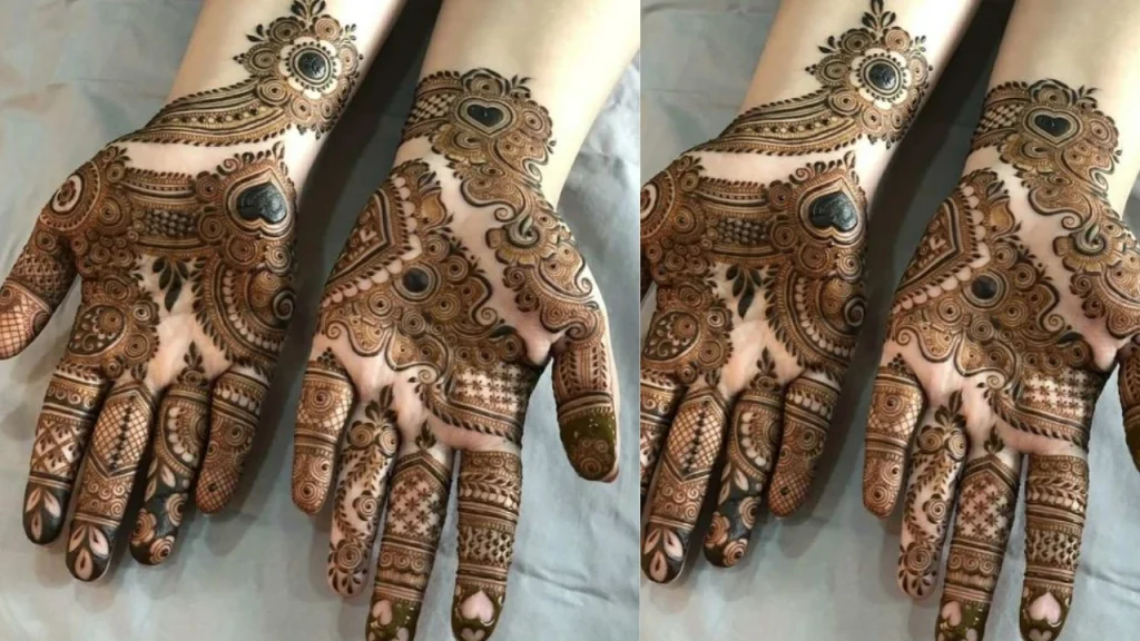 latest palm mehndi design