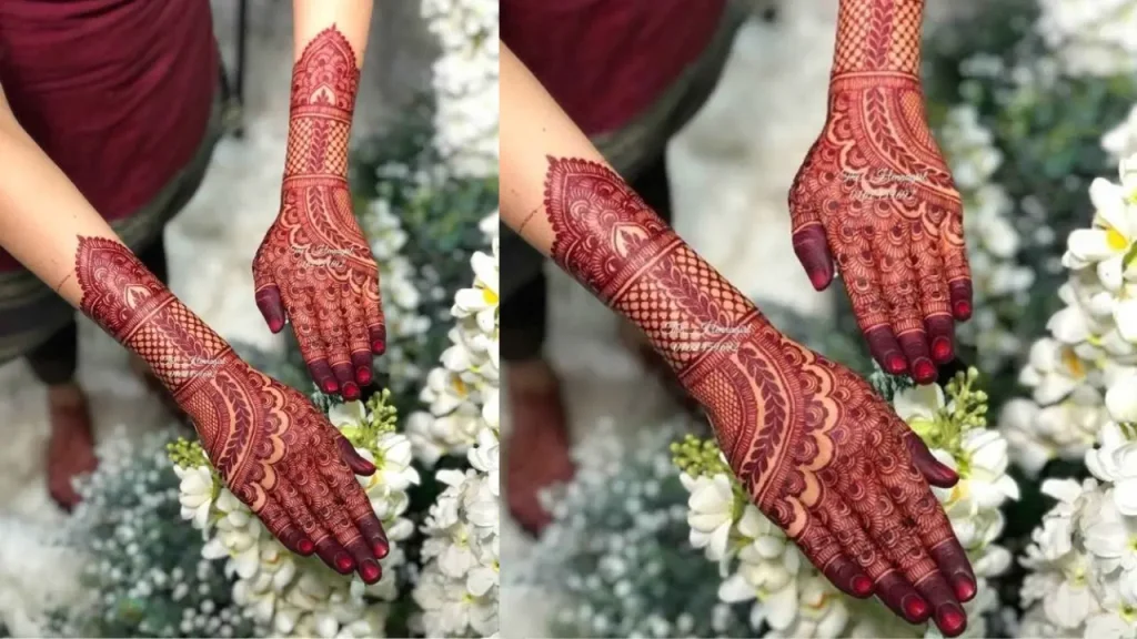 leg mehndi design bridal simple