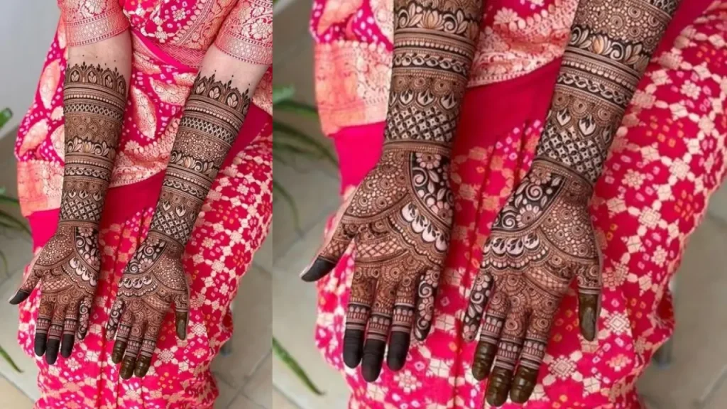 line mehndi Design