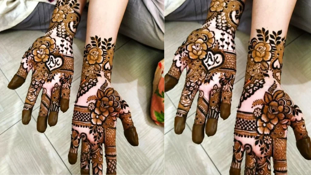 mehandi design on palm