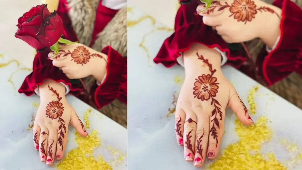 mehandi designs for baby girl