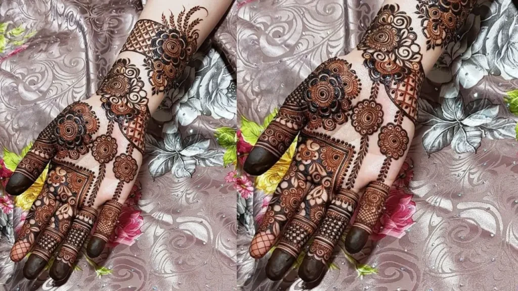 mehandi on palm