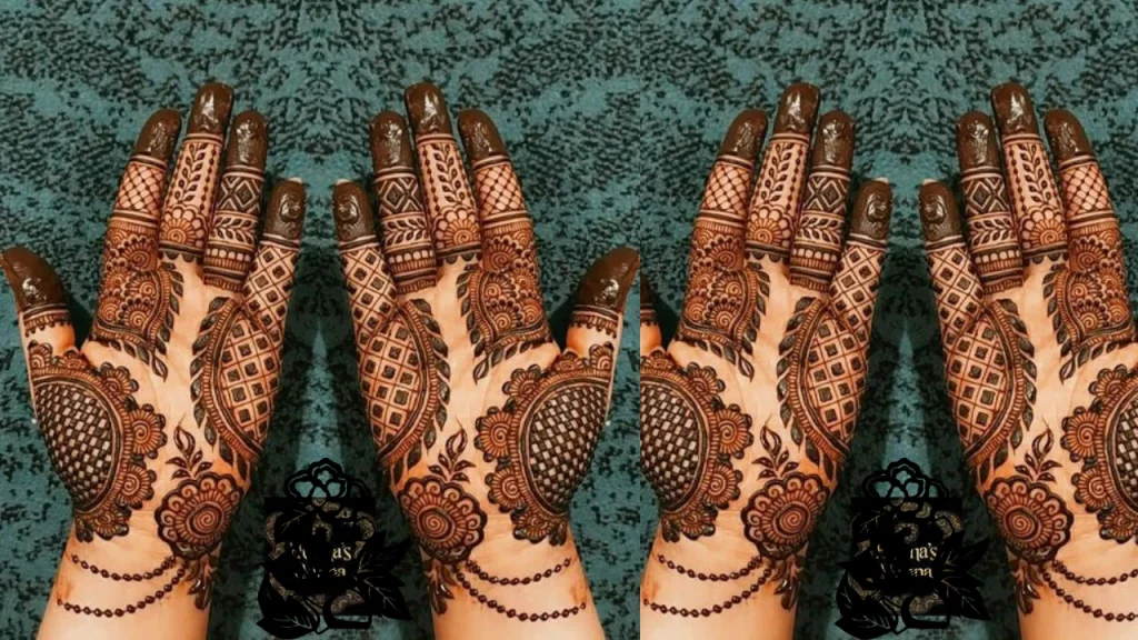 mehendi on palm