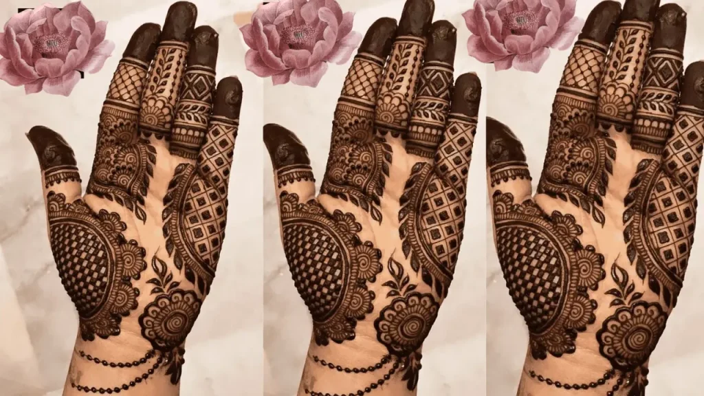 mehndi design arabic palm