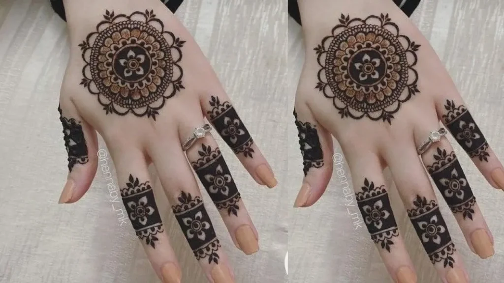 mehndi design bridal half hand