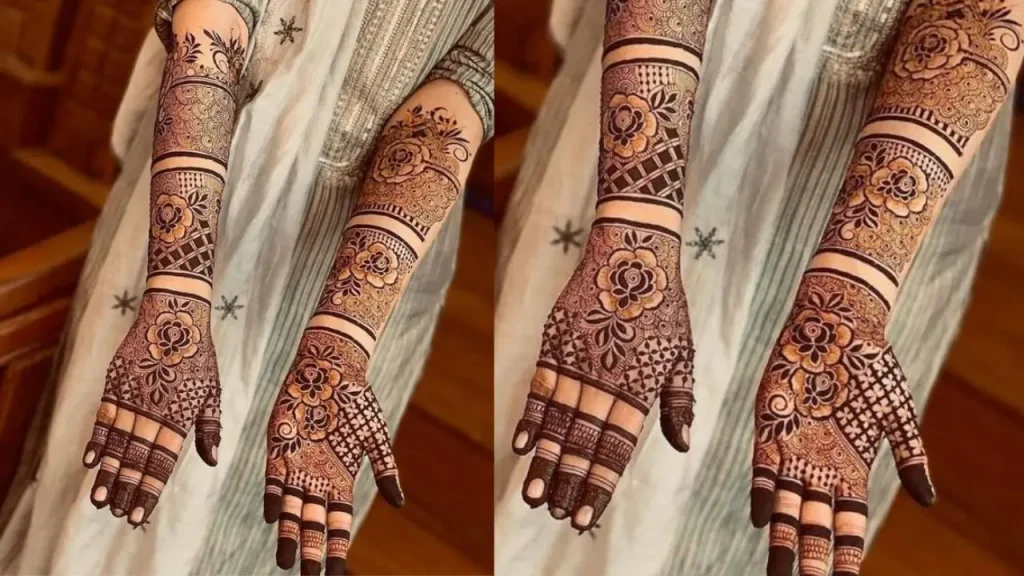 mehndi design bridal half hand