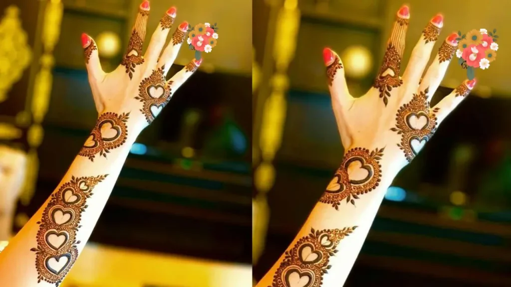 mehndi design bridal hand simple