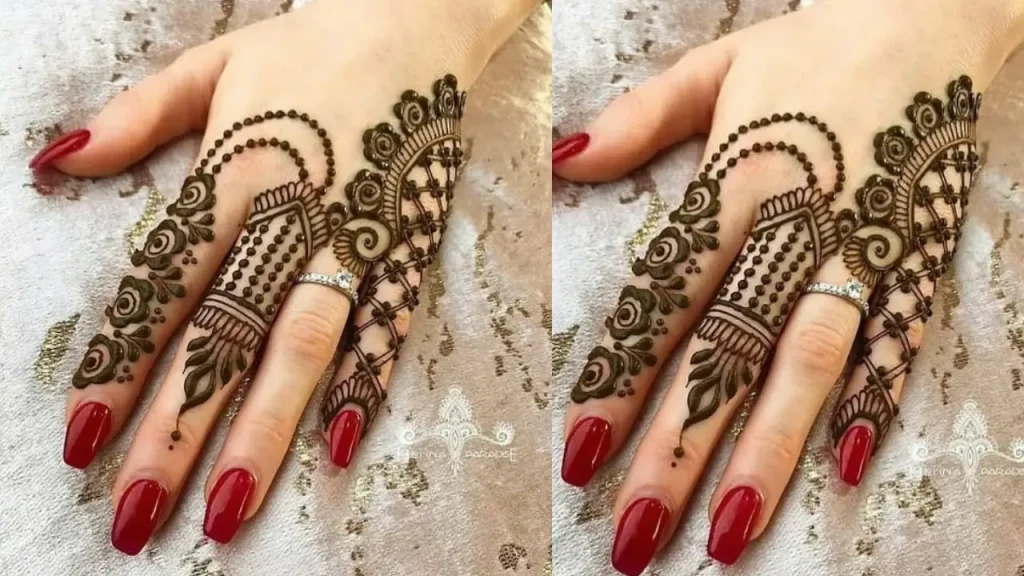 mehndi design bridal simple