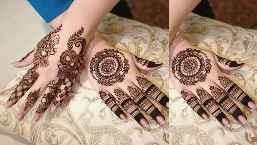 mehndi design finger ring