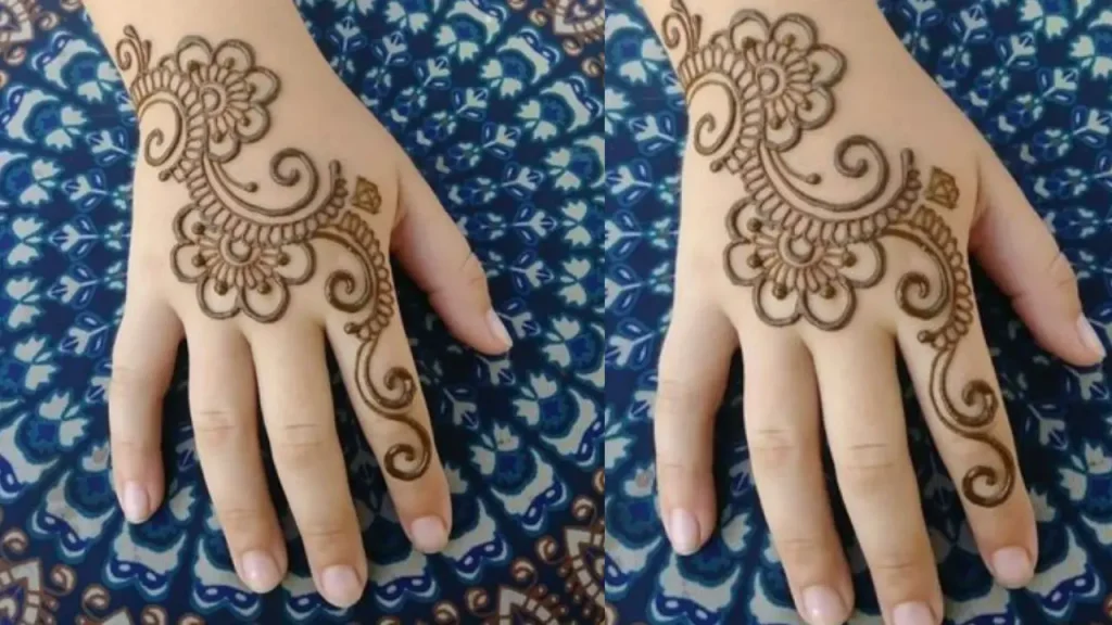 mehndi design for baby girl simple