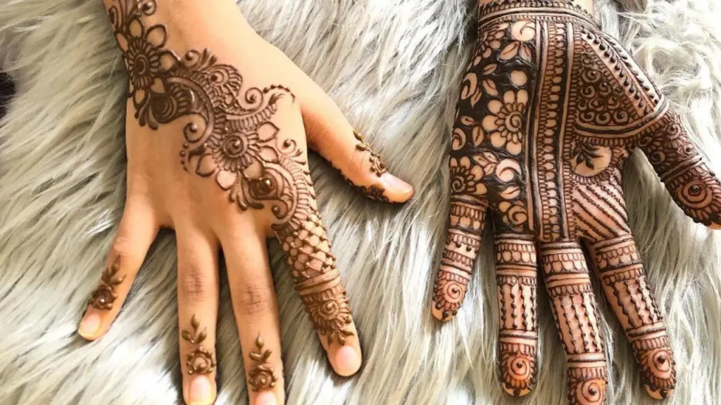 mehndi design for baby girl simple