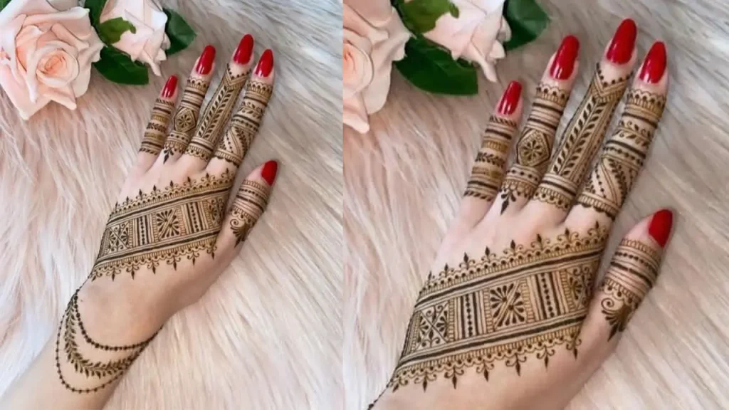 mehndi design for ring finger