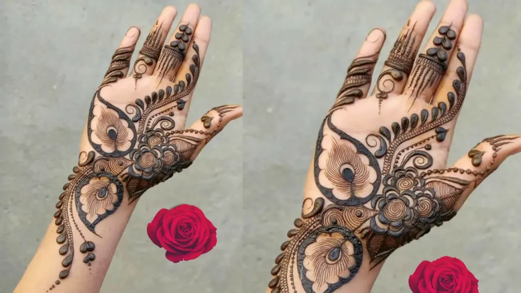 mehndi design of palm