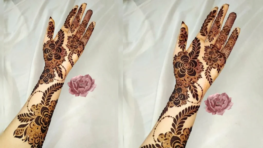 mehndi design palm side