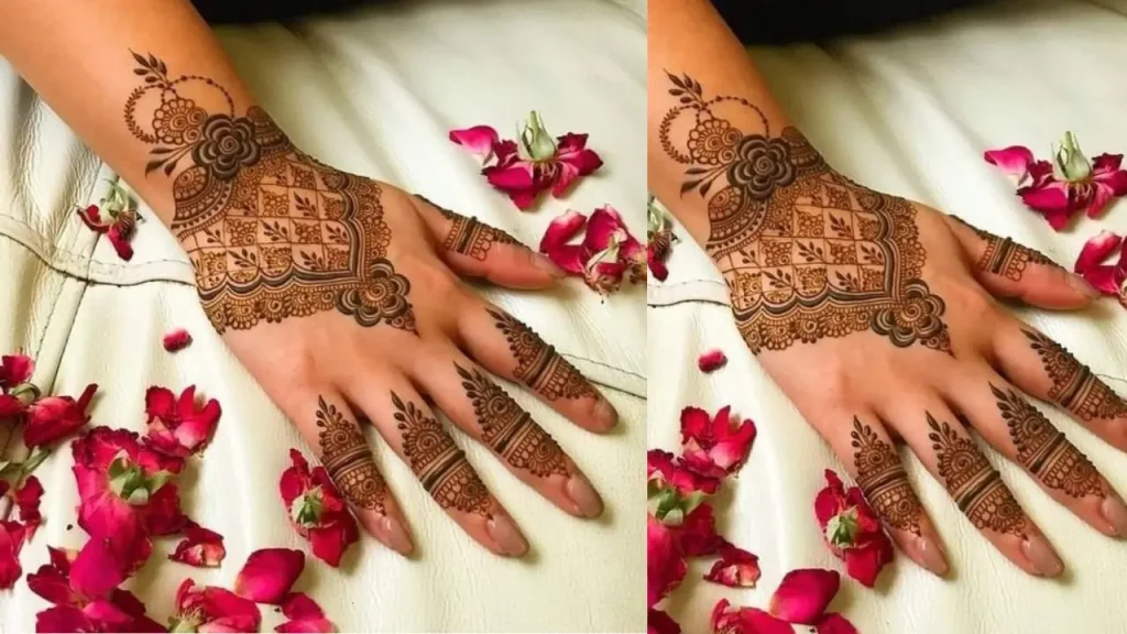 mehndi designs for wedding back hand