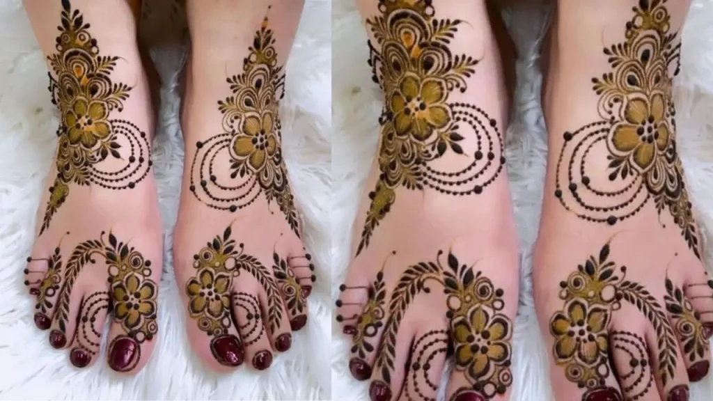 mehndi designs in circle